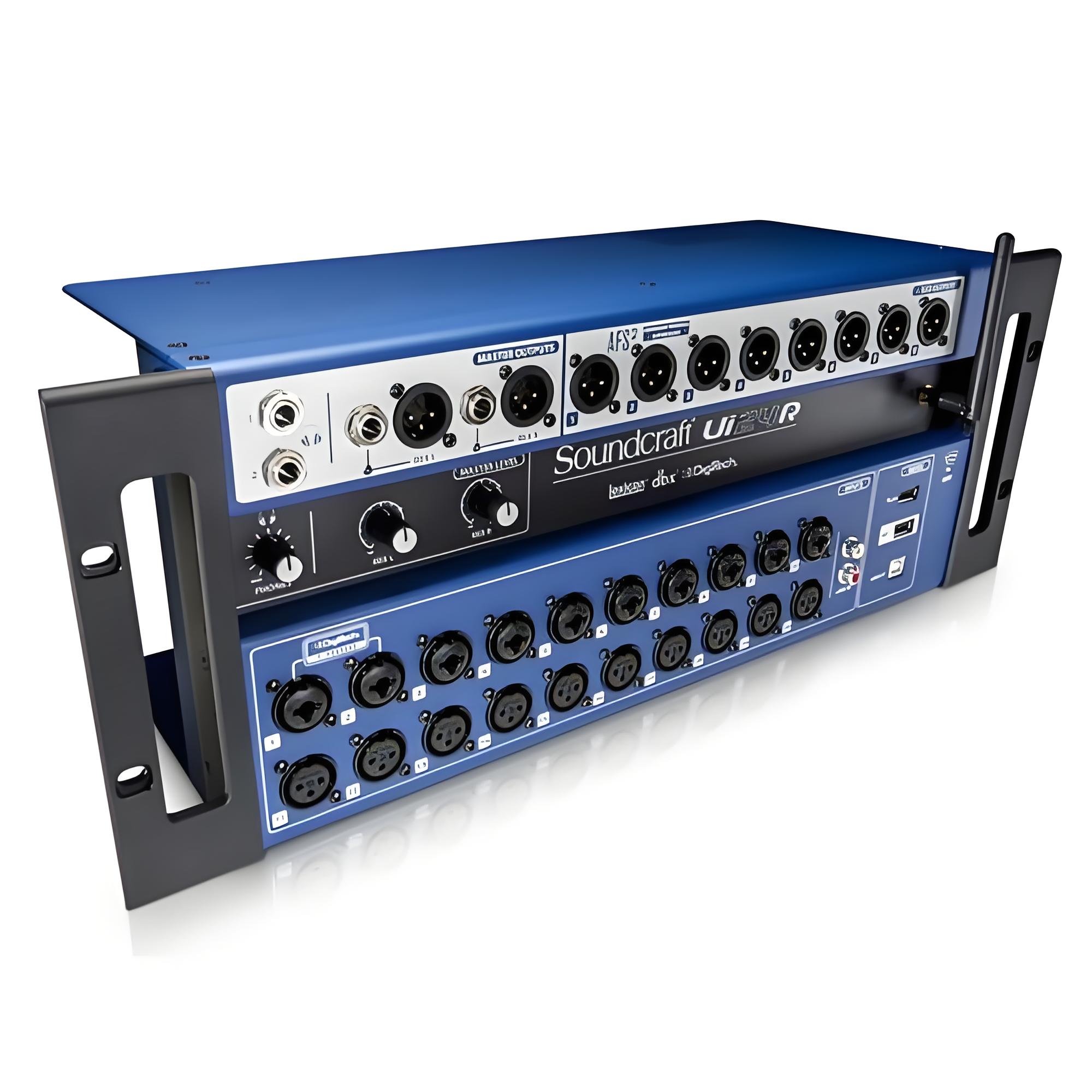 Soundcraft Ui24R Rack-Mischpult für mobile Tontechniker im Vergleich mit Behringer X32 Compact
