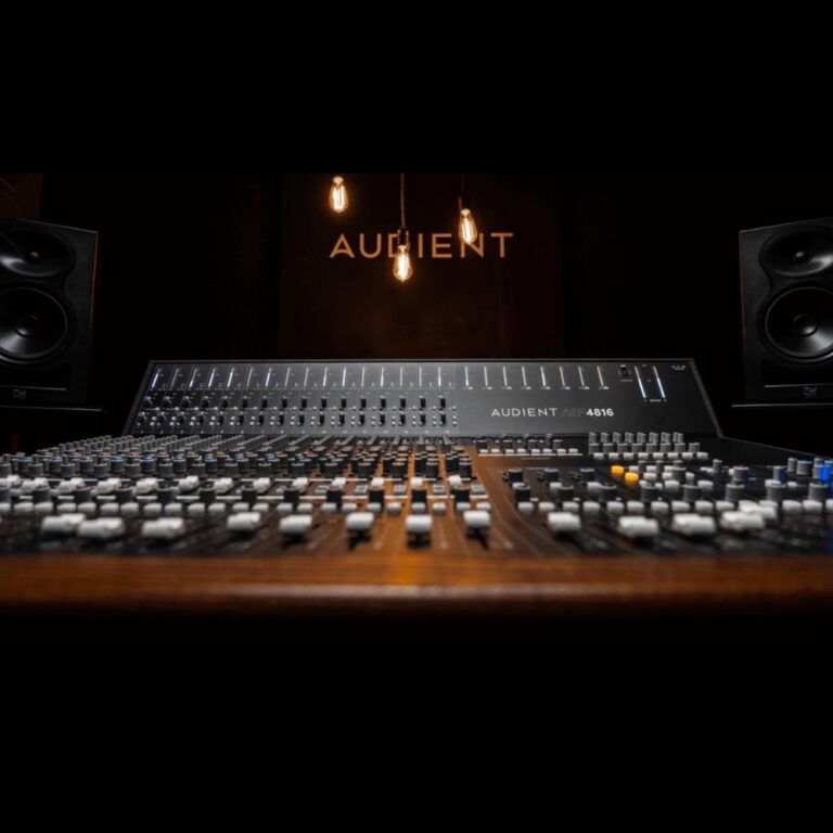 Audient ASP4816 SE analog mixing console as a top pick under 30,000 USD for pro studios