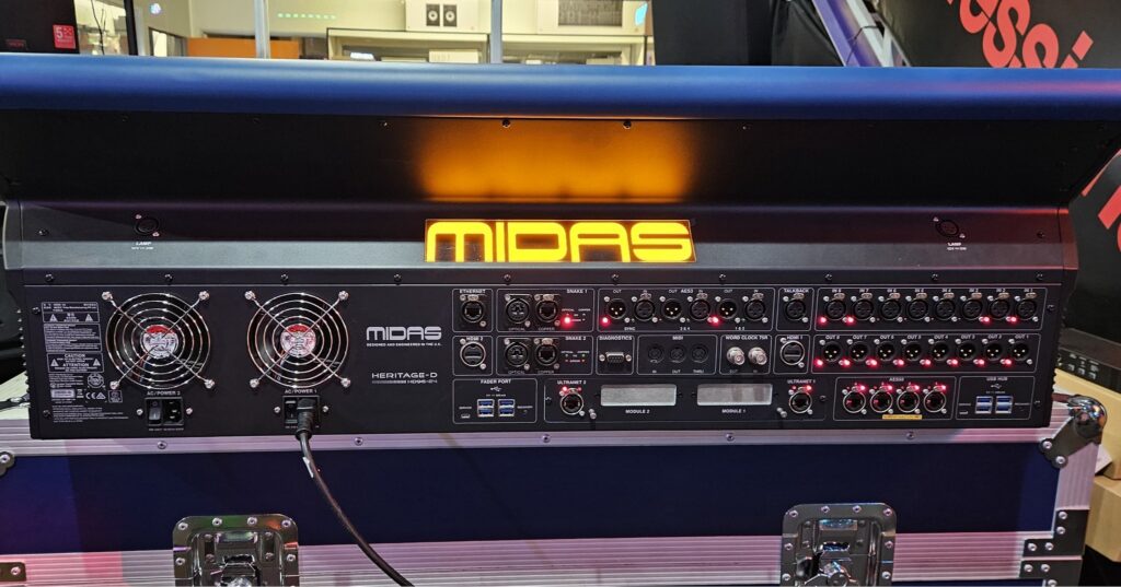 Midas HD96-24 flagship live sound mixing console compared with Yamaha Rivage PM10