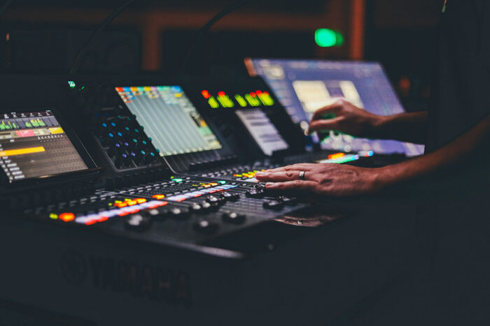 Recording studio with mixing console at the heart of the 2026 pro audio market analysis