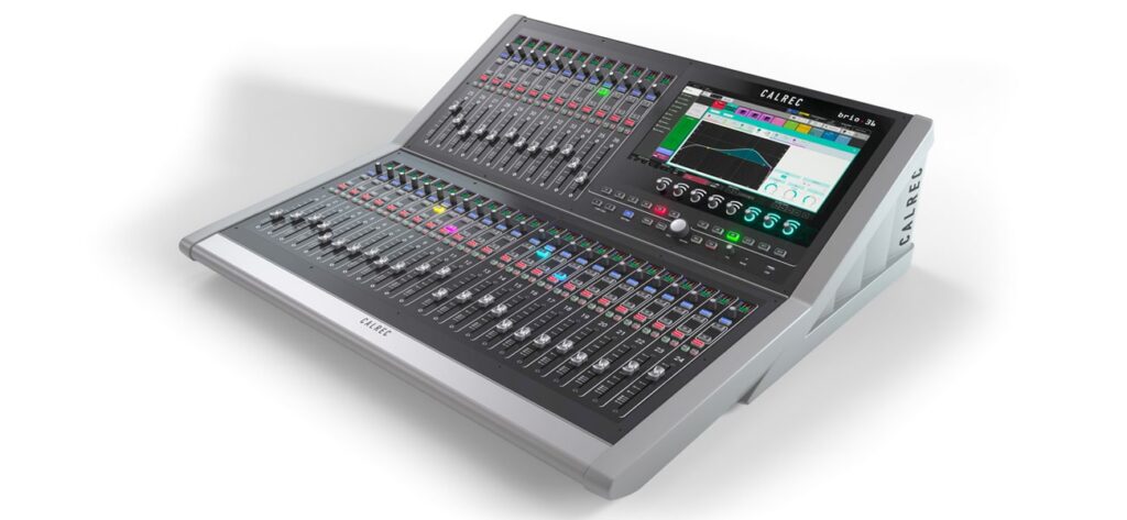 Calrec Brio compact broadcast mixing console for smaller TV and radio studios