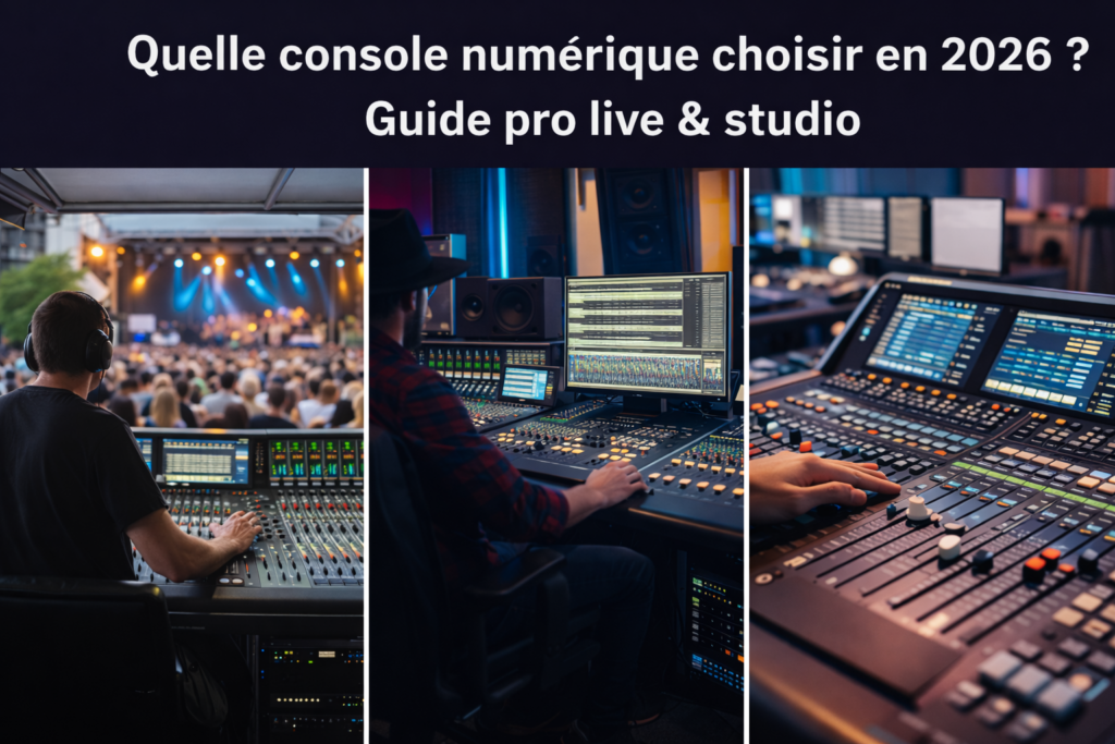 Choisir sa console numérique pro 2026 : live vs studio