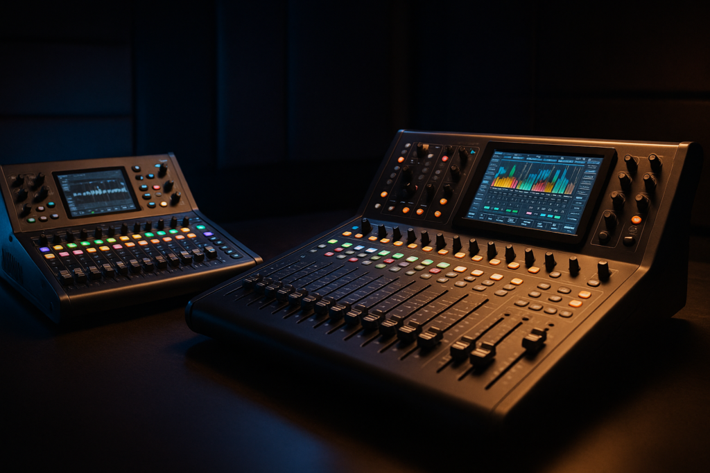 Comparatif des consoles de mixage numériques X32 et Yamaha QL1